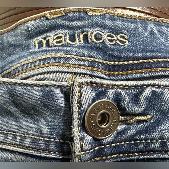 Maurices Blue Distressed Ankle Jeans - Picture 8 of 10